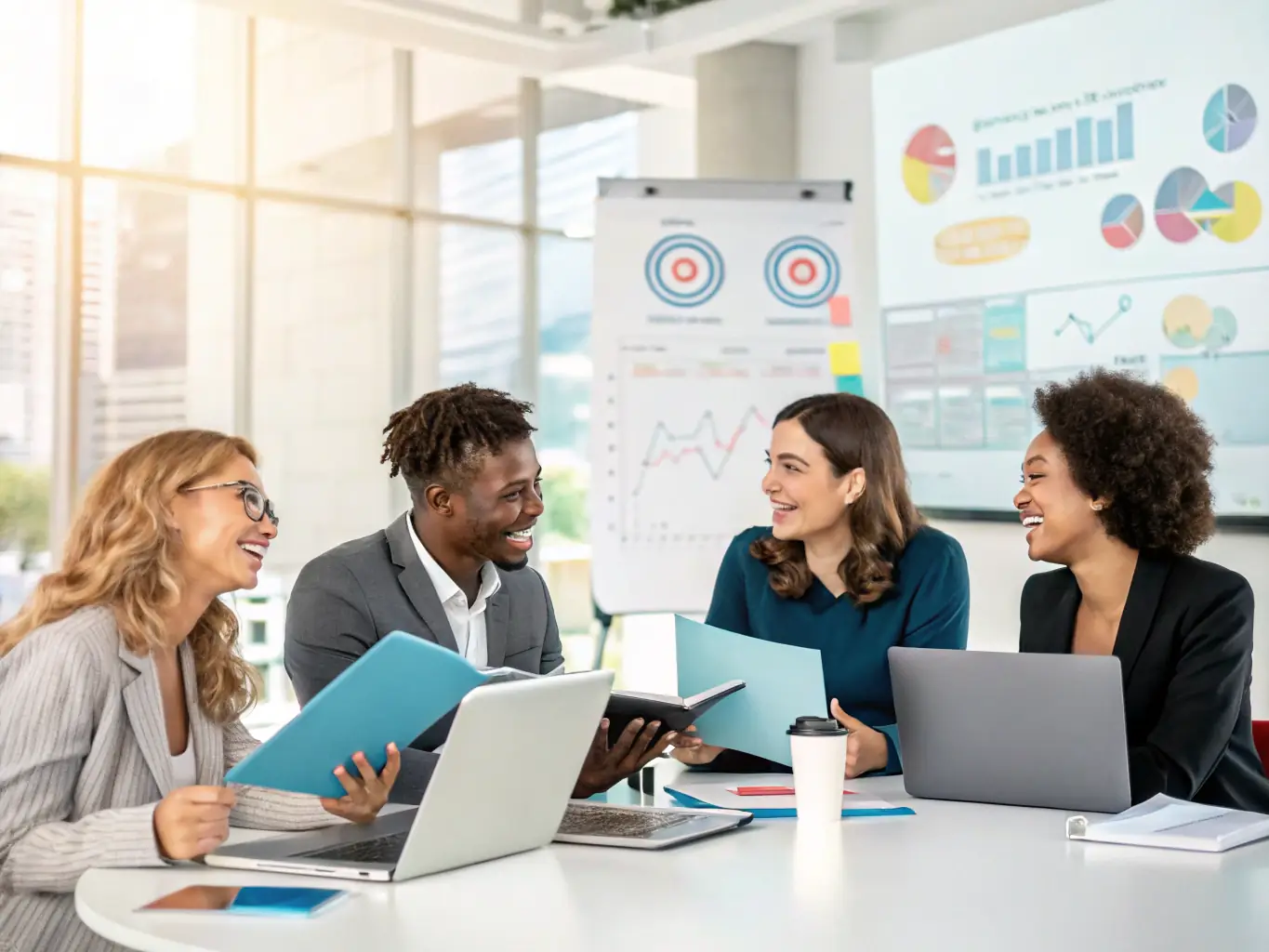 A group of attendees participating in a hands-on workshop at a PuritanApp IT conference, collaborating on a project and learning new skills. The focus is on practical application and real-world solutions.